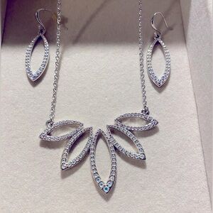 Touchstone Crystals by Swarovski - matching necklace and earrings